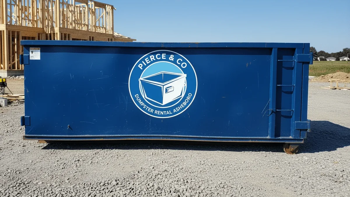 Roll-off dumpster rental in Coleridge, NC delivered by Pierce & Co Dumpster Rental Asheboro Roll-off dumpster rental in Coleridge, NC delivered by Pierce & Co Dumpster Rental Asheboro